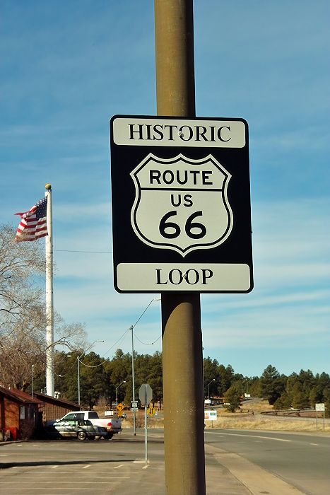 die historische Route 66 -  hier in Williams